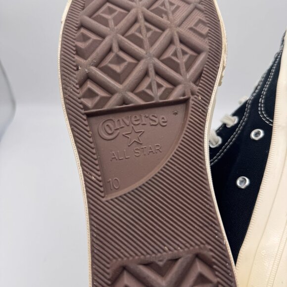 Comme Des Garçons PLAY Converse High Top Sneakers Mens 10 Womens 12 Heart Logo - Picture 9 of 12